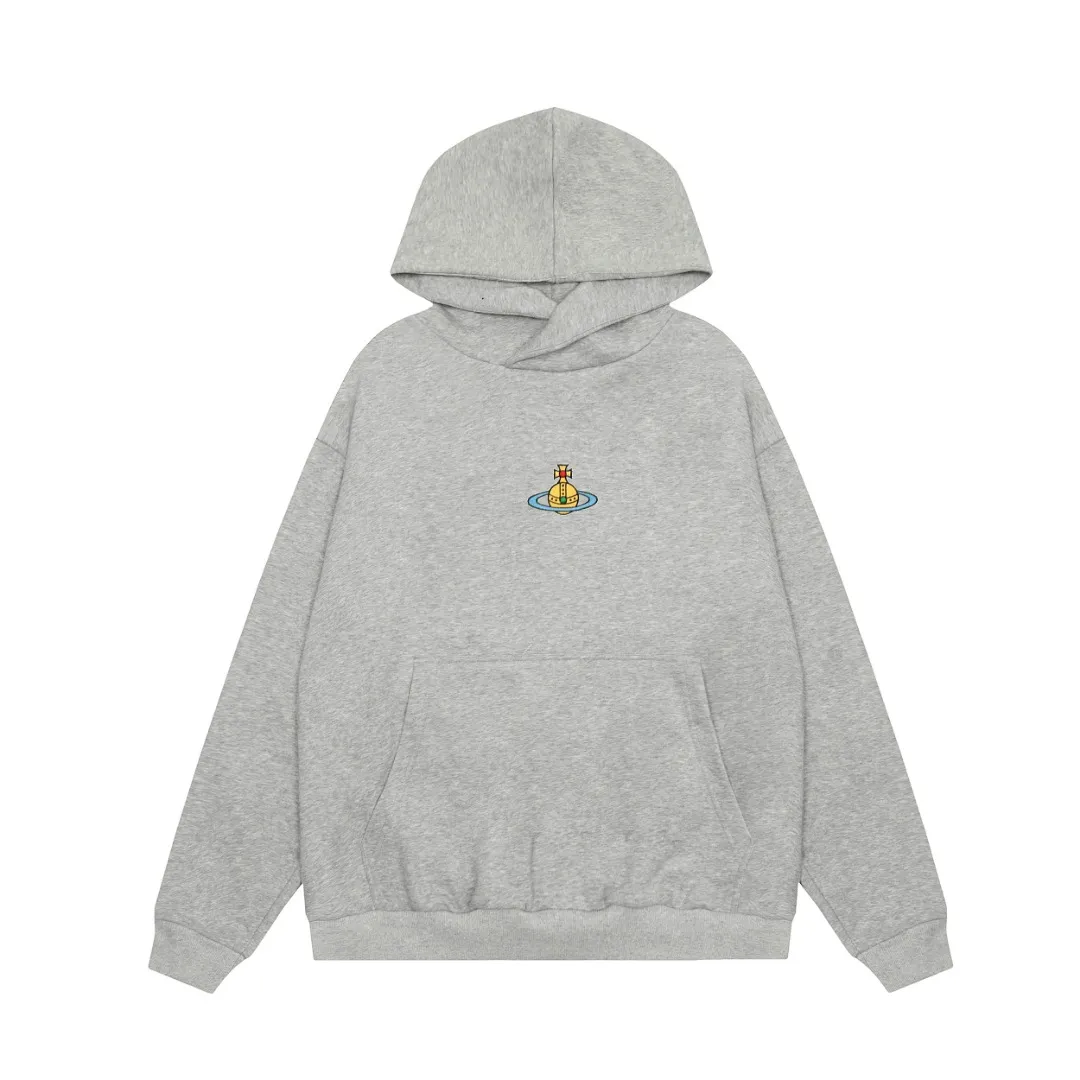 VIVI870# "Exclusive hot style" vivienne west wood West Queen Vivienne Saturn classic winning hooded sweatshirt 2024 top hot style No need to say more, just open the details directly YB mold opening Correct seam collar details ⚠️The authentic product is the seam threaded neckline, there is no collar strip. Our family only makes the right version of the product. We are careful to make sure that the first release of the Queen Mother of the whole network is correct. The entire series of correct accessories and every detail is completely restored. Straight up to full Size: XS-L